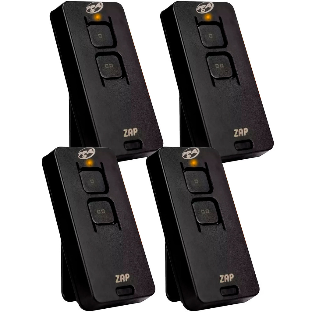 4 Controle Remoto Portão 2 Canais Ppa Zap Pop 433mhz Hibrido Dupla Tecnologia