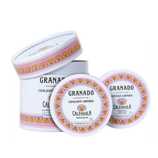 Kit Granado Terrapeutics Calêndula - Esfoliante 60G + Hidratante 60G