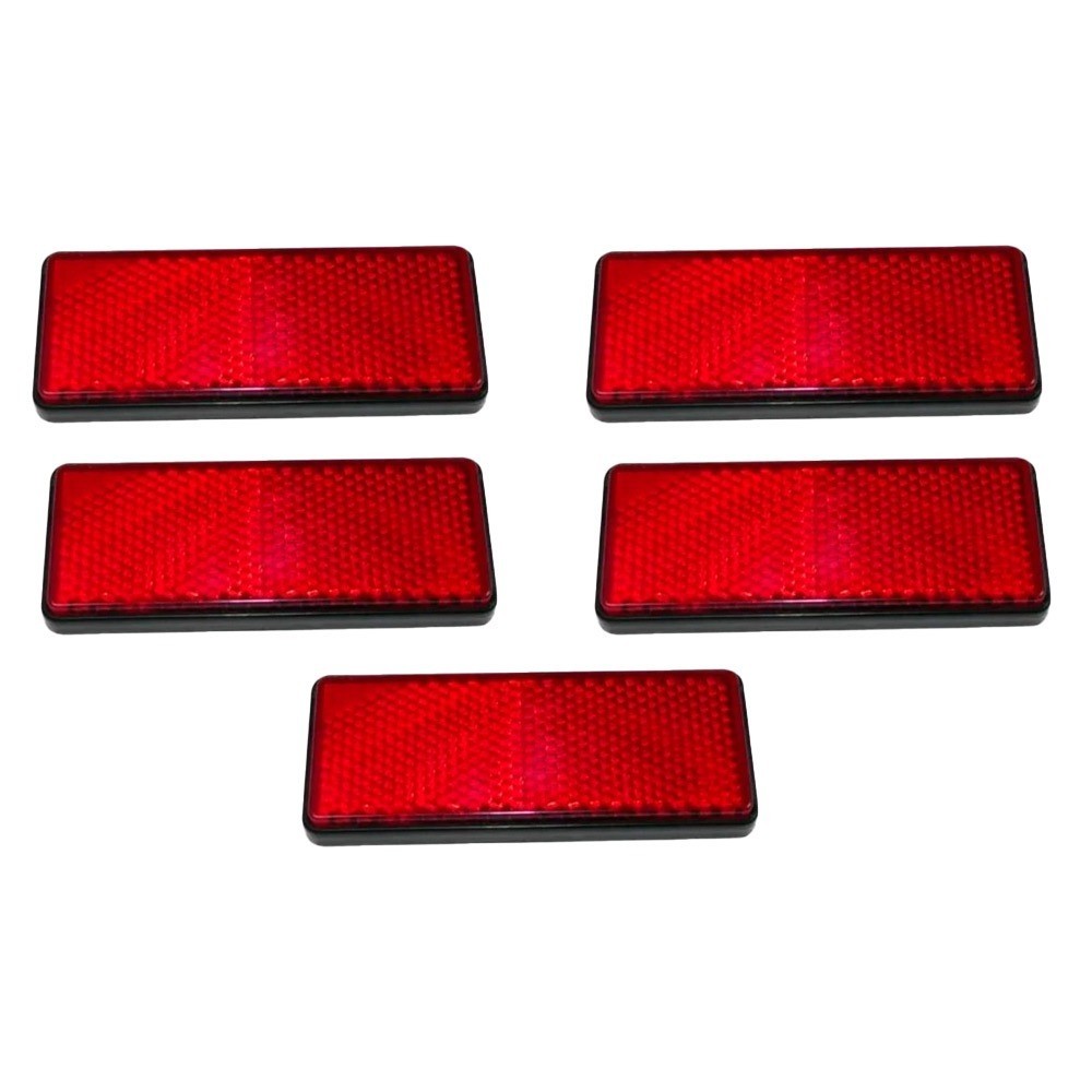 Kit 5 Placa Refletor Olho De Gato Honda  Nxr 125 Bros 2012 / Nxr 150 Bros 2009 Até 2013