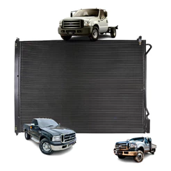 Condensador Ar Ford F250 / F350 / F4000 Fluxo Paralelo