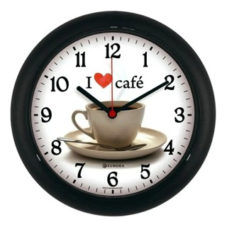 Relógio De Parede Para Cozinha Café Gourmet Eurora Oferta em Oferta na Shopee