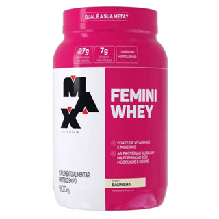 Femini Whey Pote 900g Max Titanium em Oferta na Shopee
