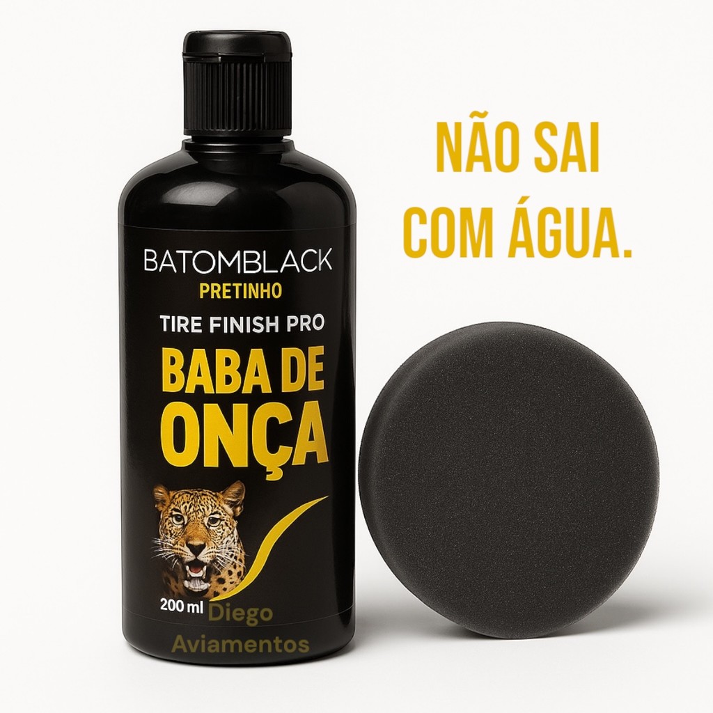 Pneu Pretinho abrilhantador Super Potente Baba De Onça Resistente A Água em Oferta na Shopee