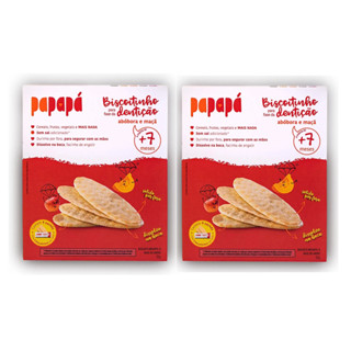 Kit 2x Biscoitinhos Para Dentição Orgânico Maçã Abóbora 36g em Oferta na Shopee