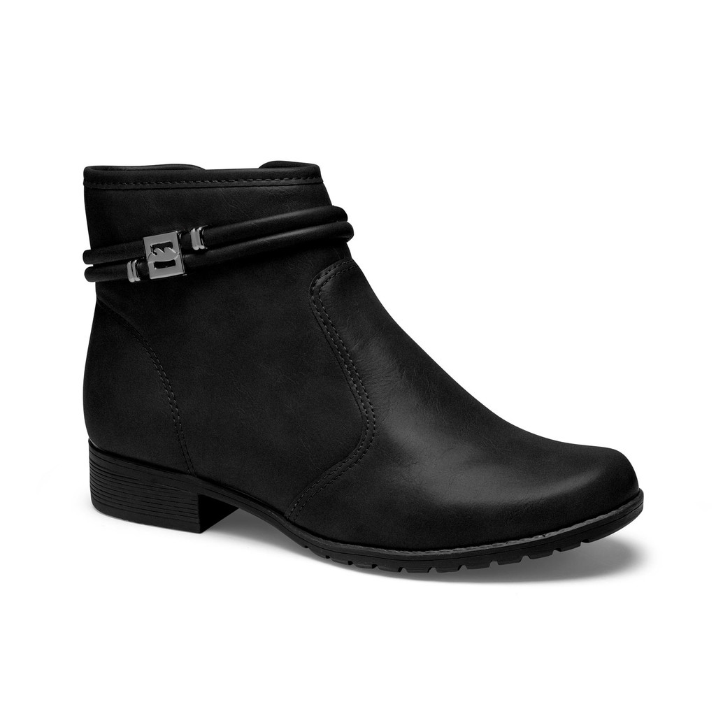 Bota Dakota Feminina Cano Curto Altura Baixa Lançamento  Com enfeite no cano original sem caixa