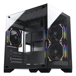 Gabinete Gamer Aquário Fortrek Clarity - Vidro Temperado - Micro-ATX - Preto - 83456