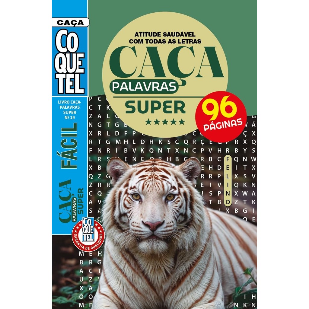 Livro Coquetel Caça-Palavras | Super 19 | Atitude Saudável Com Todas as Letras - Books & Magazines