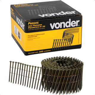 Prego Anelado 70 mm PP700 Polido com 300 Peças Vonder em Oferta na Shopee