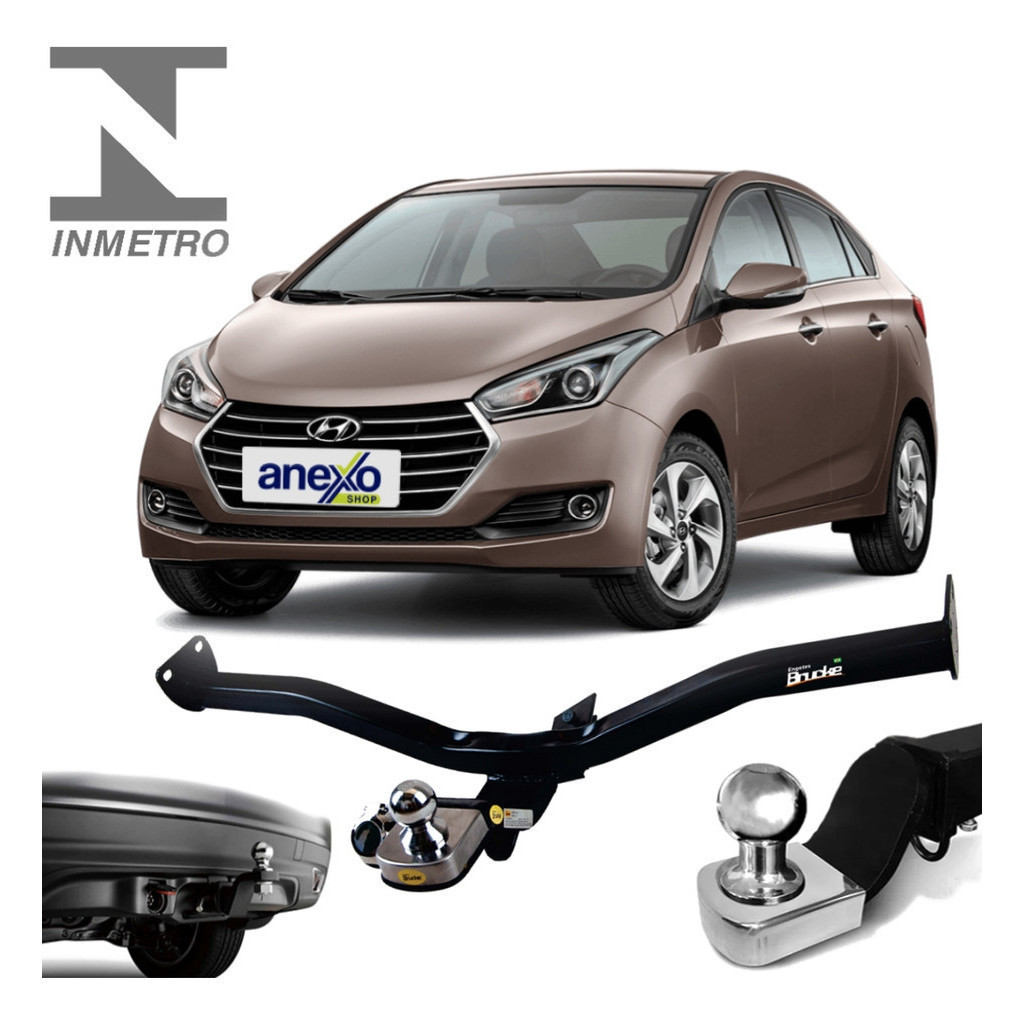 Engate Reboque Hb20s 2012 A 2024 700kg Rabicho Kit Completo de reforçado .