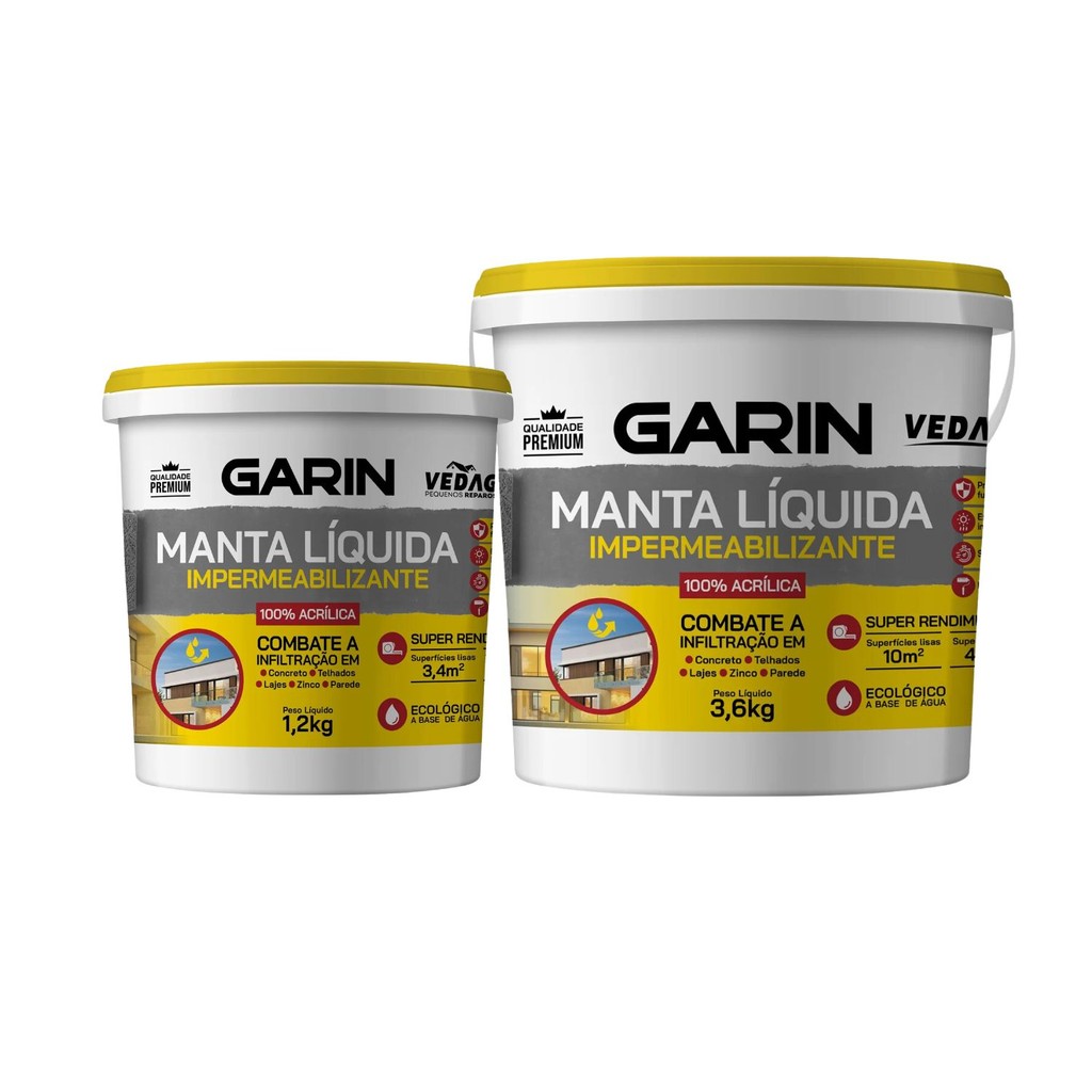 Manta Líquida Branca Impermeabilizante Garin em Oferta na Shopee