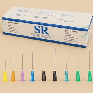 Agulha Hipodérmica Descartável SR – Estéril, Atóxica e de Uso Único | Várias Bitolas