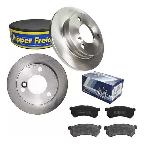 Par Disco Pastilha De Freio Dianteiro Sólido Kwid 1.0 Hipper em Oferta na Shopee