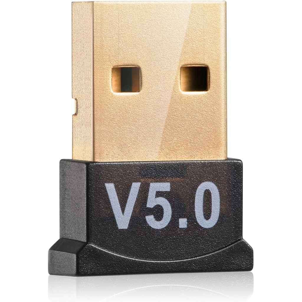 Adaptador USB Bluetooth 5.0 para PC Win10/8.1/8/7/XP/Vista, Receptor Bluetooth Dongle/Transmissor Suporta Várias Conexõe