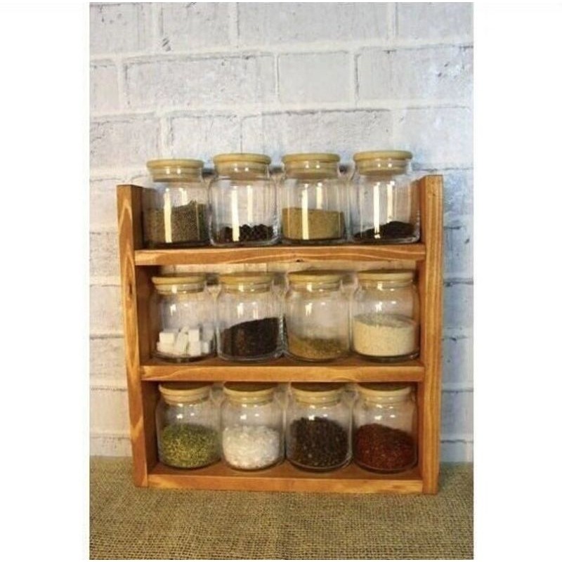 Porta tempero organizador de bancada, prateleira de cozinha