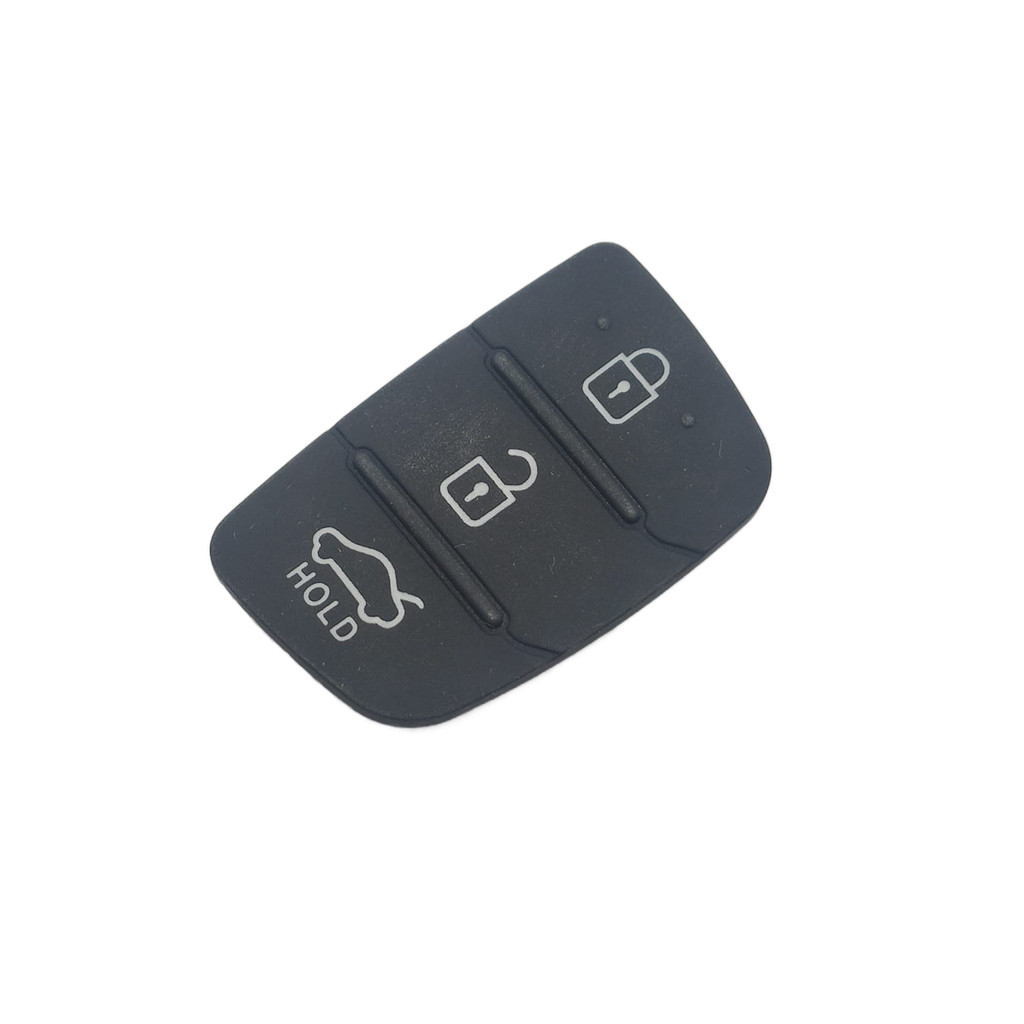 Capa Carcaça Chave Borracha Key Pad Hyun Hb20 Ix35 Santa Fé Azera Elantra 3 Botões brake Hold 2008 2009 2010 2011 12