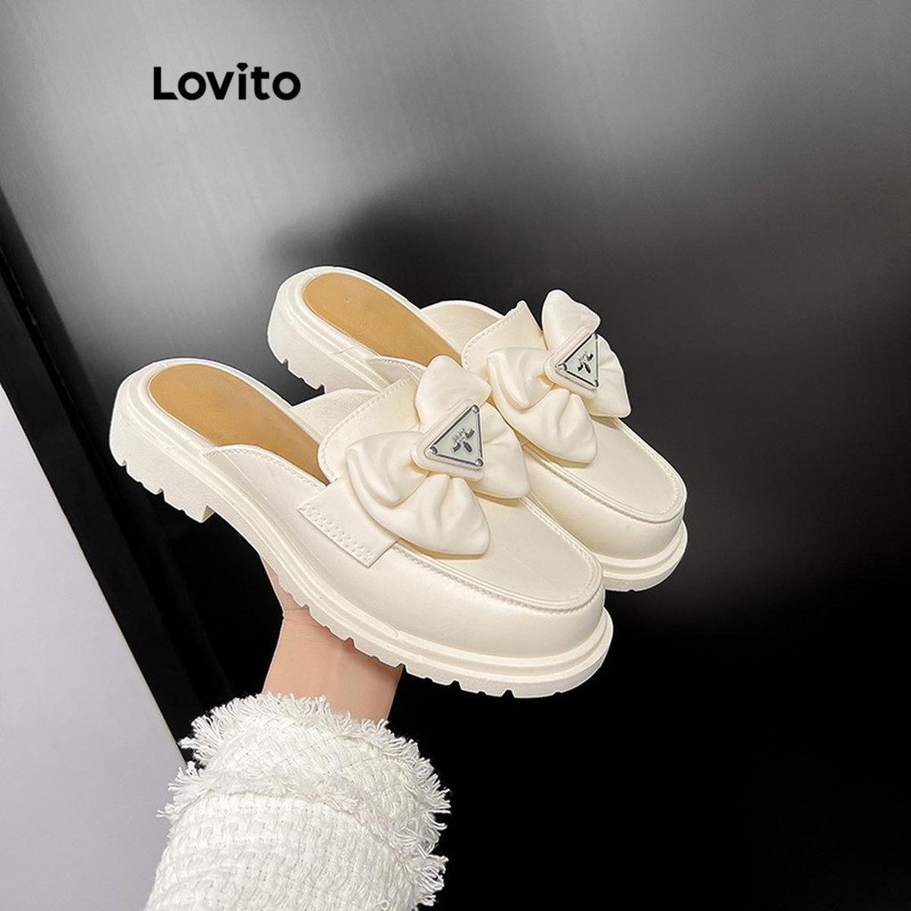 (Trendy) Lovito Vintage simples viajando usar sandália plana para mulheres LFA74238 - Women Shoes