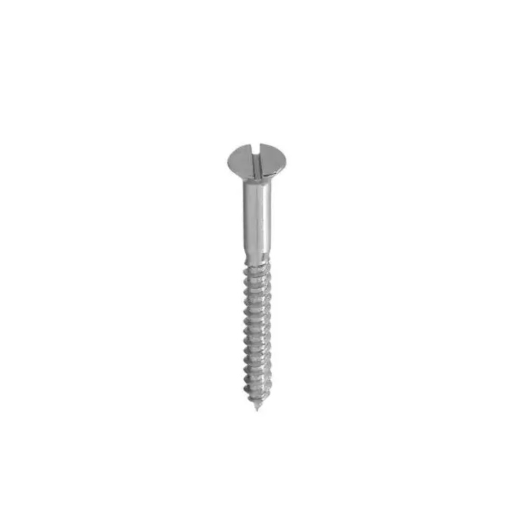 PARAFUSO 4,2X65 CABECA CHATA FENDA MADEIRA - PCT C/100 PCS