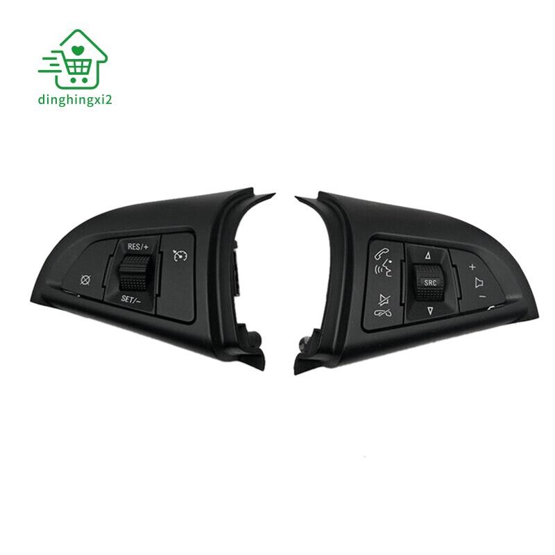 1 Par 96892135 96892140 Botão Multifuncional Do Volante Para Controle De Velocidade De Cruzeiro Cruze 2009-2014
