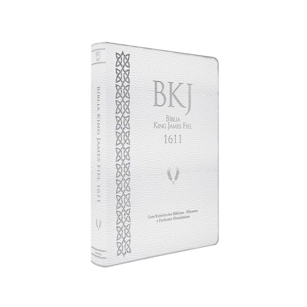 Bíblia King James Fiel 1611 | Letra Normal | Concordância e Pilcrows | Capa Luxo Branca