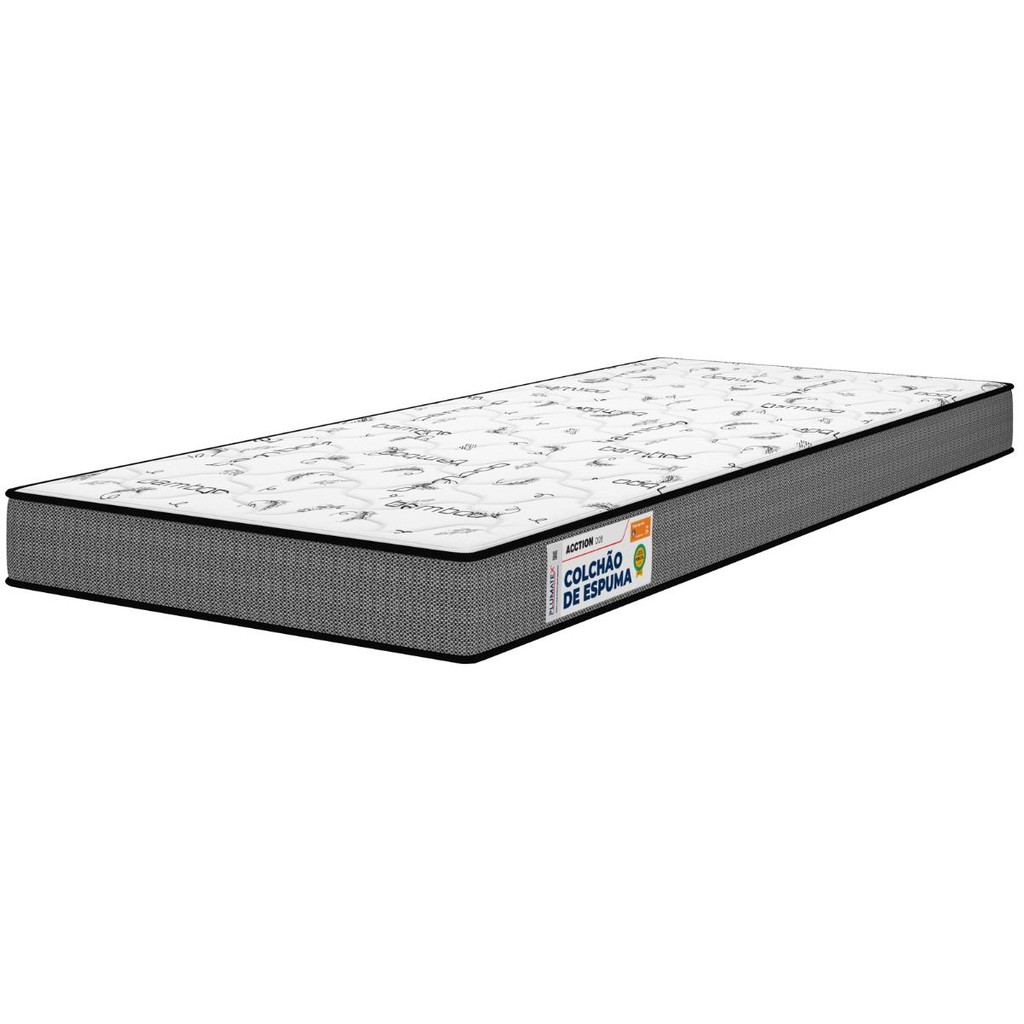 Colchão Solteiro Acction D28 78x188x14 Plumatex em Oferta na Shopee