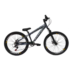 Bicicleta 26 Alum Freeride GTA Rebel 7v Freio Tras MT200 Grau Susp Pedivela Single
