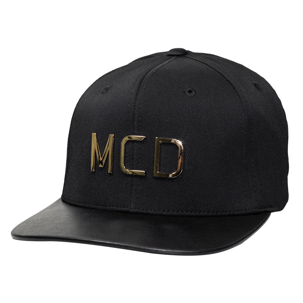 Boné MCD Aba Reta Fitão Strapback Especial Flexfit Preto Gold