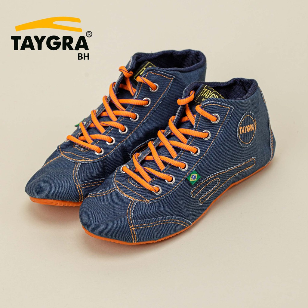Bota Jeans com Laranja Taygra Original Unissex p/ Dança, esportes e casual