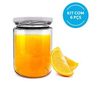 6 Potes De Vidro Conserva 240ml Com Tampa Multiuso em Oferta na Shopee