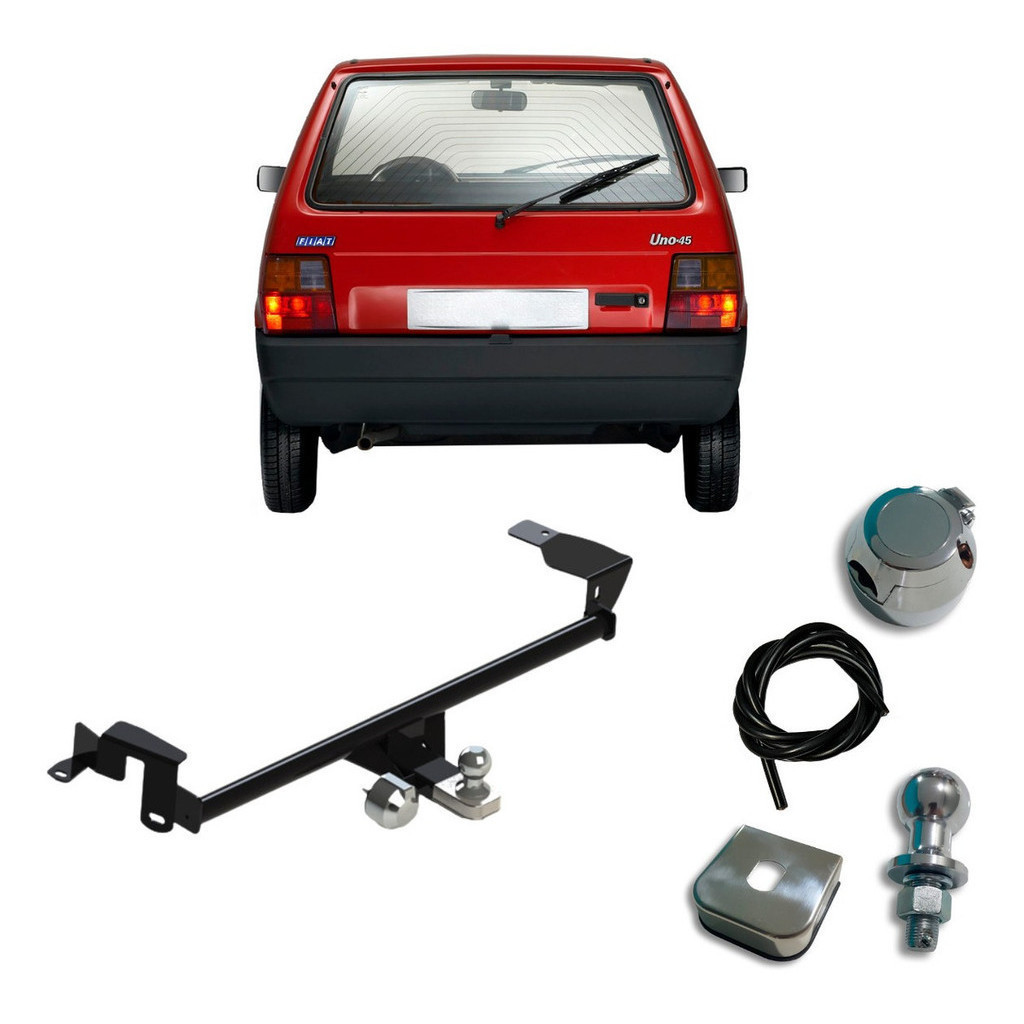Engate Reboque Carretinha Fiat Uno 1984 Até 2003 500kg Bom bOM