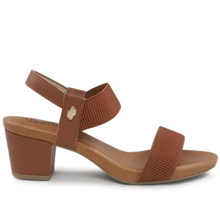 Sandália Salto Bloco Usaflex Elástico Y8204 Conforto Canela em Oferta na Shopee