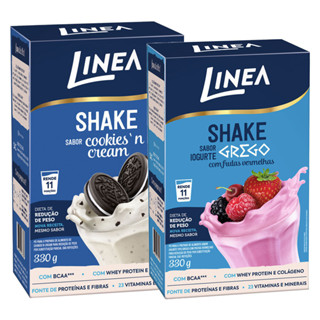 Kit Linha Linea Shake Cookies e Shake Frutas Vermelhas em Oferta na Shopee