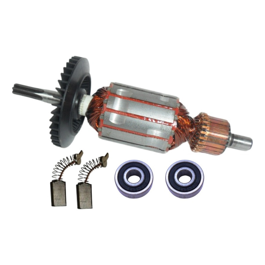 Furadeira Bosch Super Hobby GSB13RE 3388.0 Induzido Rotor 220V Rolamentos Escova Carvão 113C