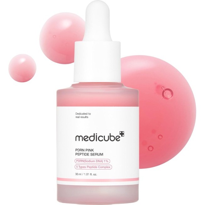 medicube Salmon Dna Pdrn Pink Peptide Serum, Peptídeo Glow, Niacinamida, Hidratante E Firmador, Tom De Pele Irregular, C em Oferta na Shopee