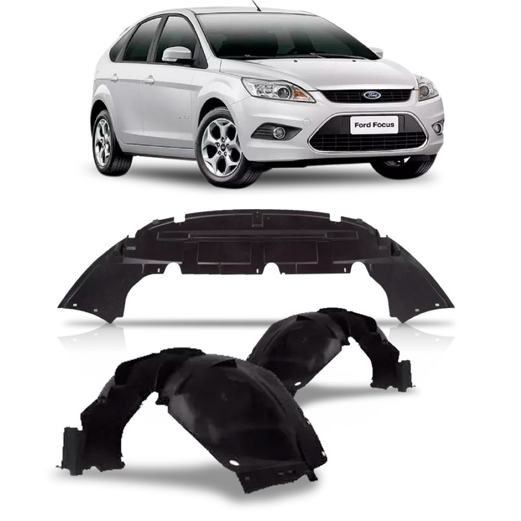 Kit Defletor Inf. Para-Barro Focus 2009 a 2013 Completo