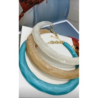 Colar de acrílico resina novidade tendencia blogueira choker gargantilha colorida máxi colar moderno