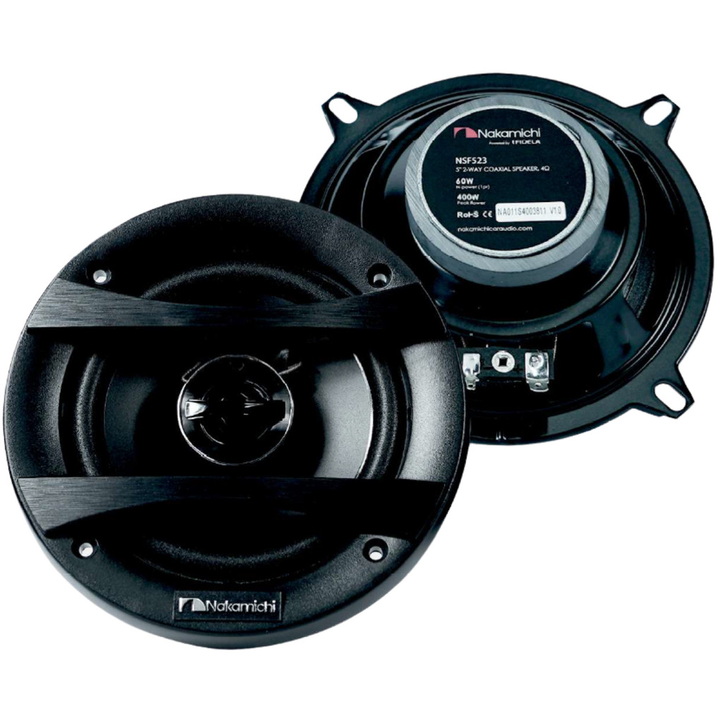 Par Alto Falante Coaxial Nakamichi 5 Pol 60w Rms Nsf523