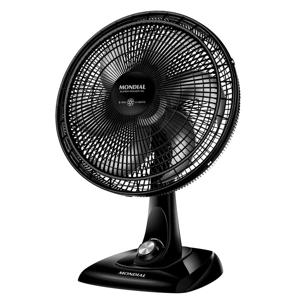 Ventilador de Mesa Mondial 40cm VSP-40 Super Power 6 Pás 3 Velocidades
