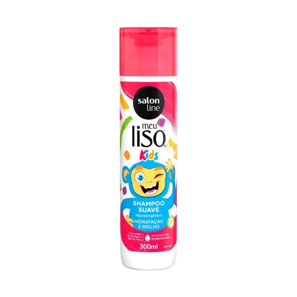 Shampoo Salon Line Meu Liso Kids Suave Hidratação e Brilho 300ml