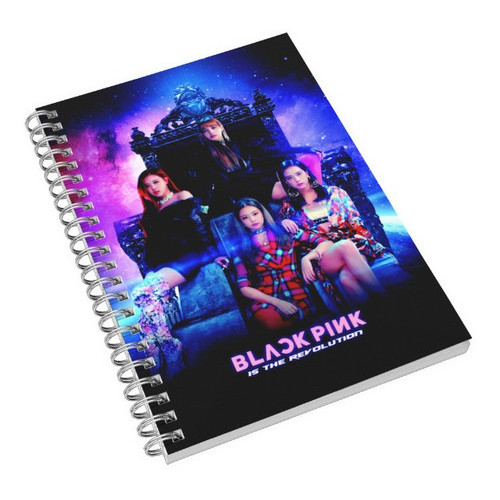 Caderno Universitário Black Pink Morada Musica Kpop 1, 10 e 15 Matérias Escolar Capa Dura Animes  Desenhos