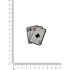 Adesivo de Chapéu Country Cartas de Baralho