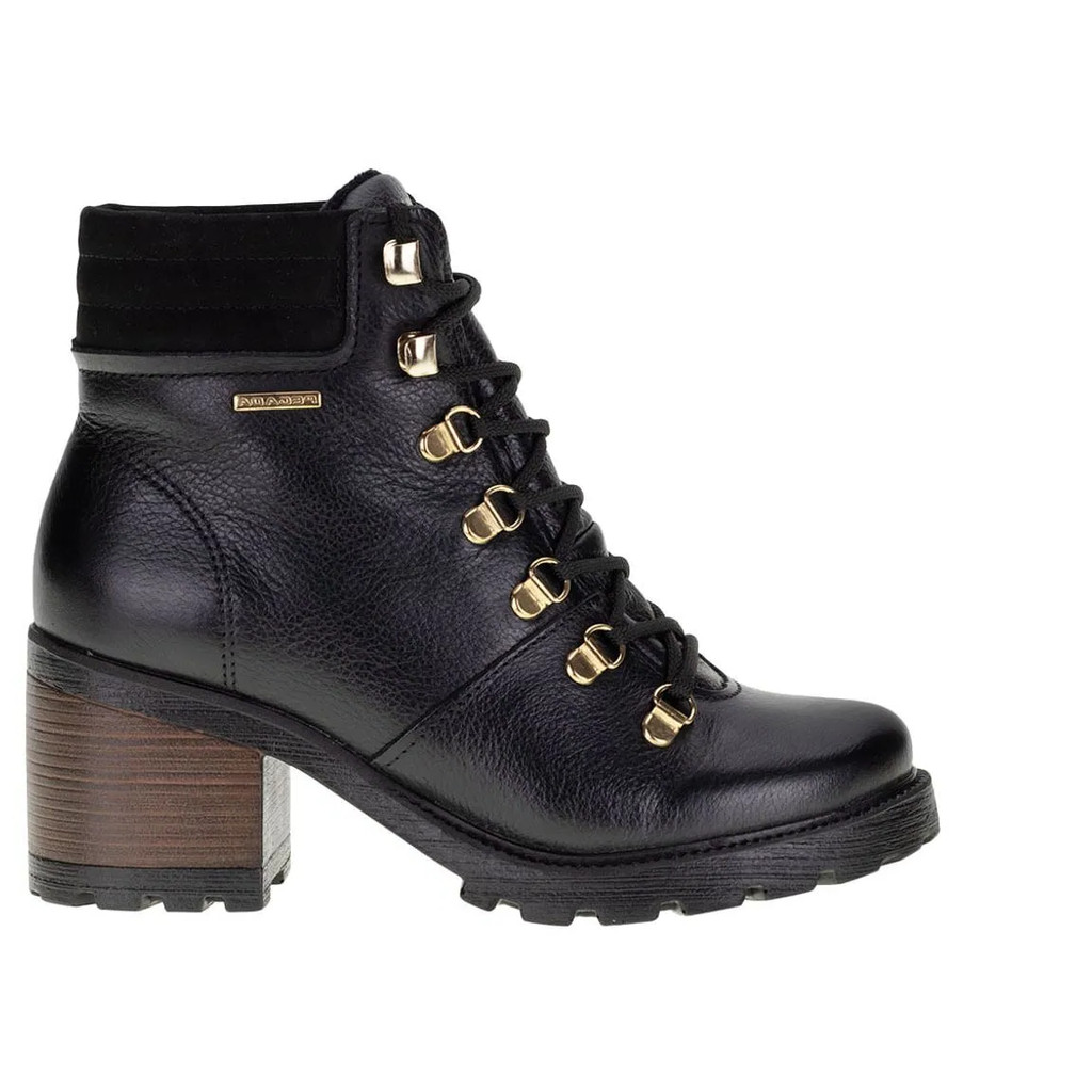 Coturno Feminino Pegada Tratorado Tendência Couro Legítimo Original 281321