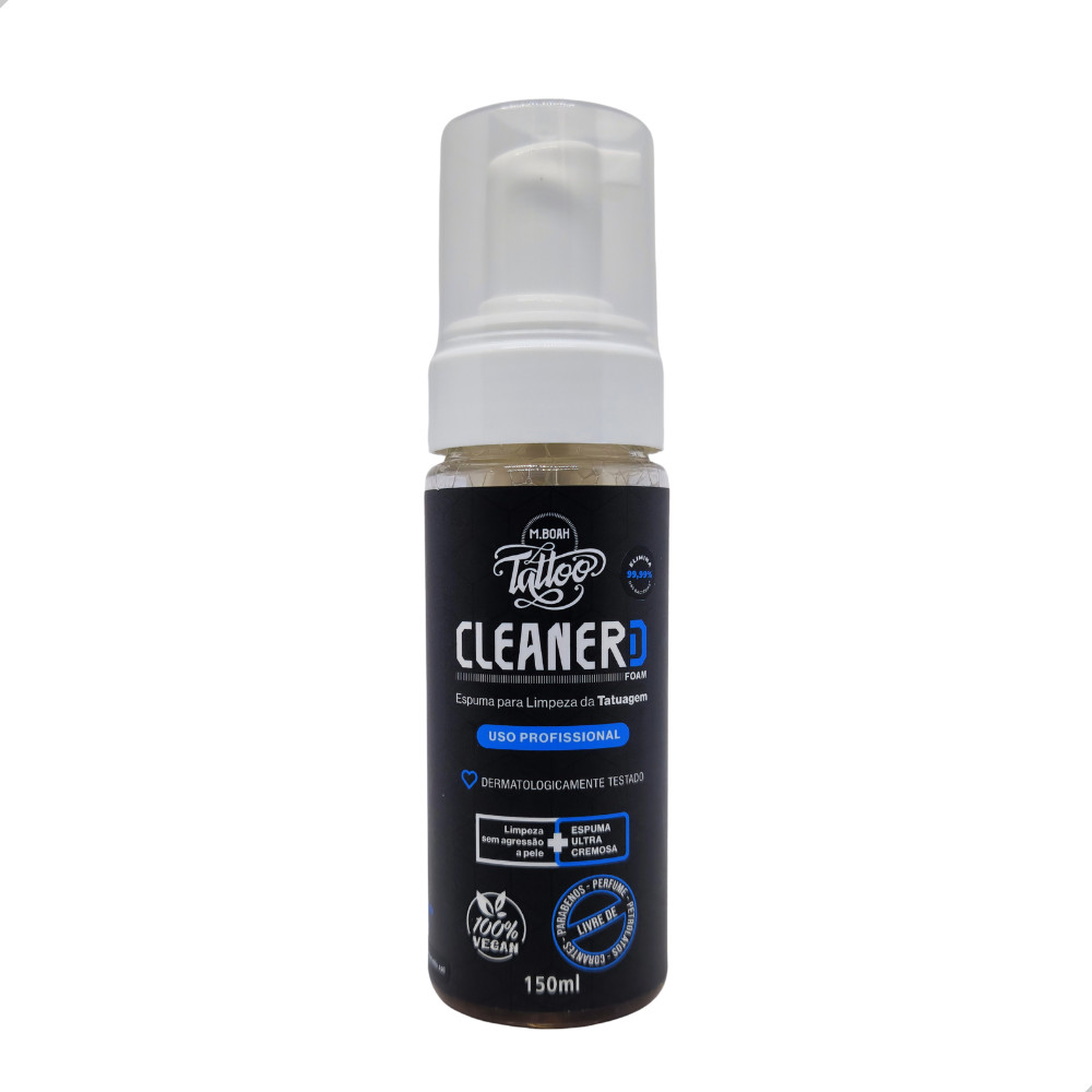 Espuma De Limpeza Para Tatuagem Cleaner D Foam 150ml M.Boah