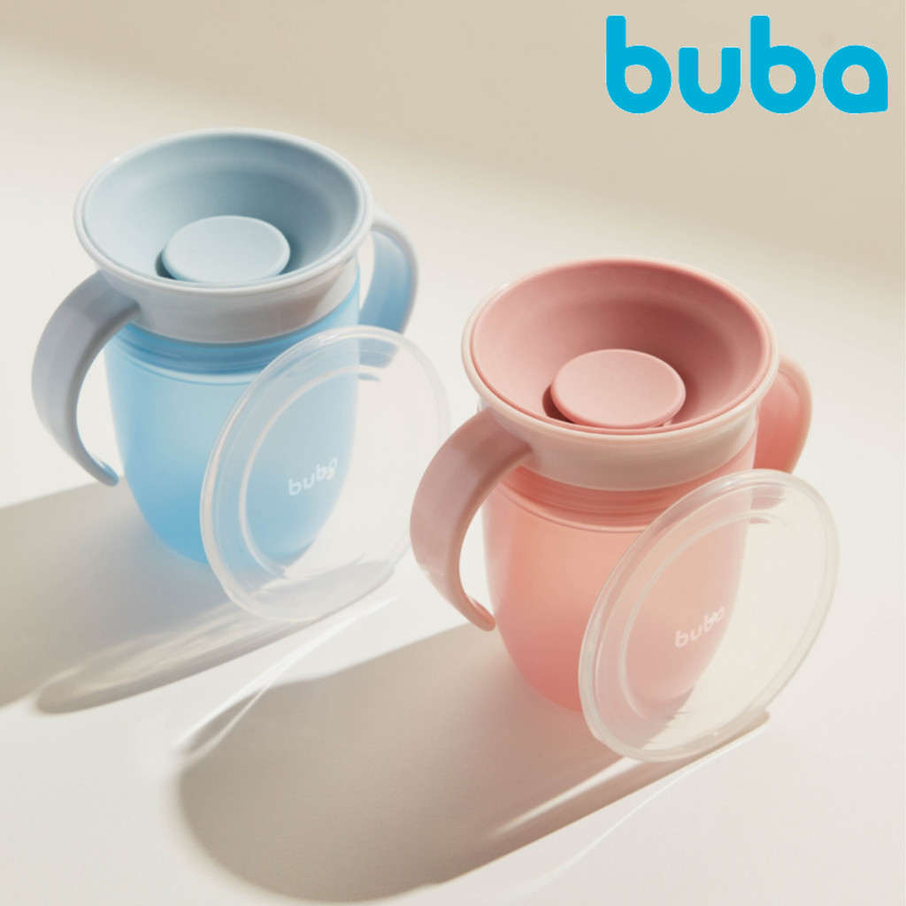 Copo de Treinamento Buba 360 para Bebê Infantil Antivazamento Para Introdução Alimentar 21...