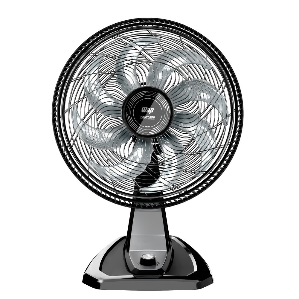 Ventilador de mesa e parede silencioso 50 cm 8 pás 3 velocidades WAP FLOW TURBO