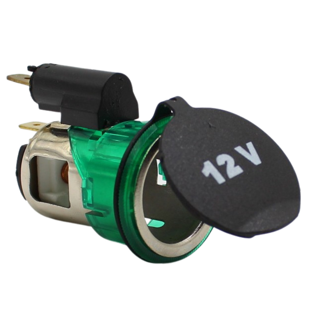 Tomada Para Alimentação Universal 12v Com tampa