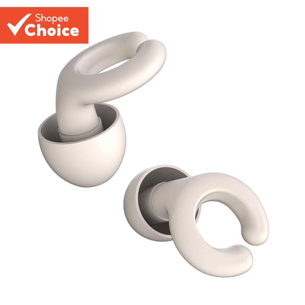1 Par De Tampões De Ouvido Laváveis Reutilizáveis De Silicone , Com Pontas Multiespecificações Para Dormir , Nadar , Ron