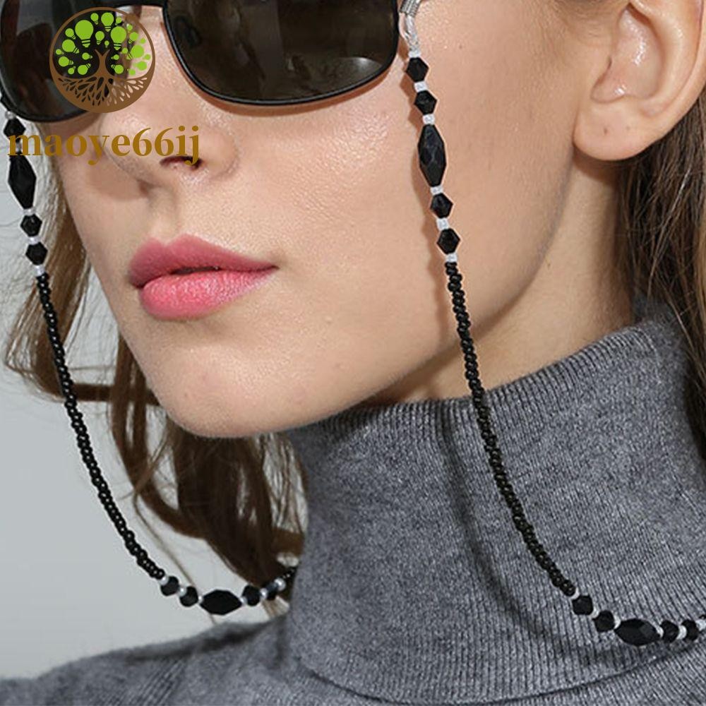 MAOYE66 Correntes Para Óculos Com Contas Acrílicas Antiderrapantes E Cordão