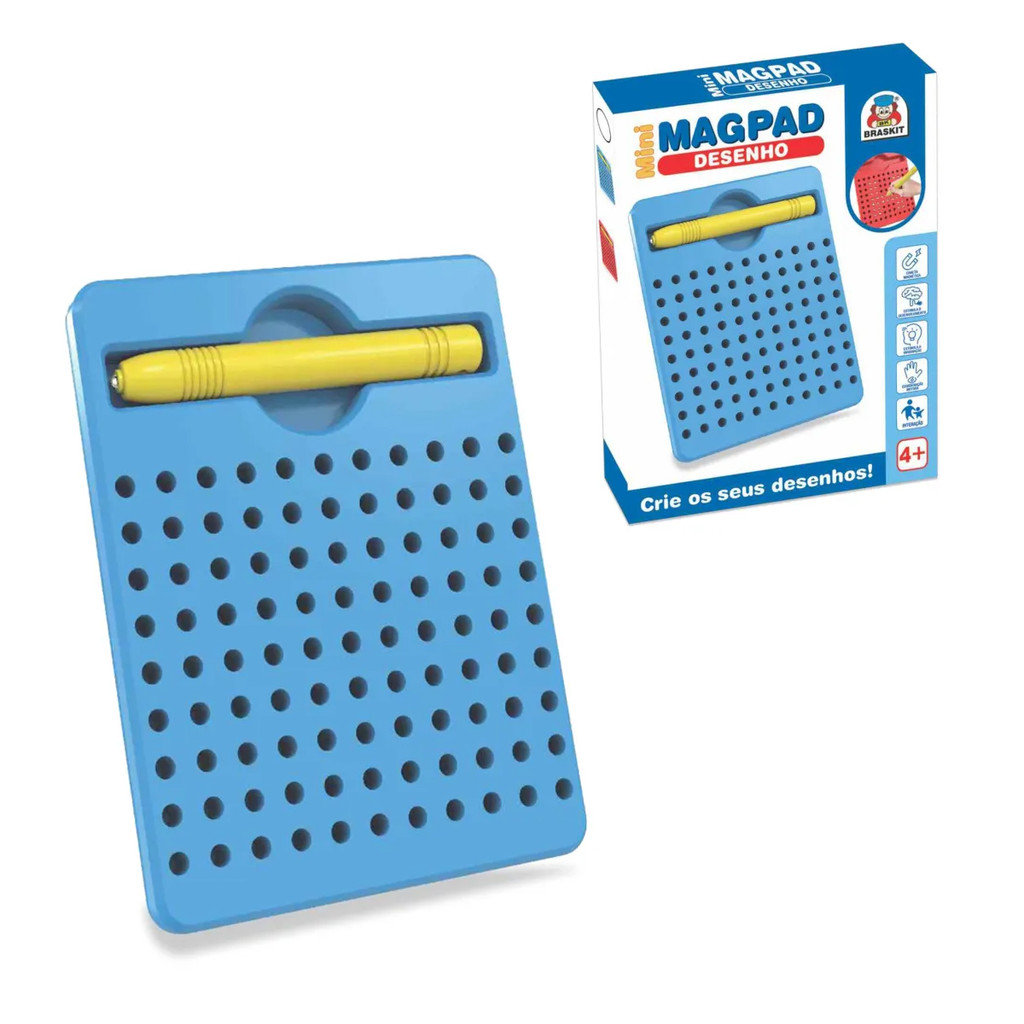 Prancheta Magnética Mini Lousa Mágica Placa Tablet Desenhar Escrever Braskit Jogo Educativo em Oferta na Shopee