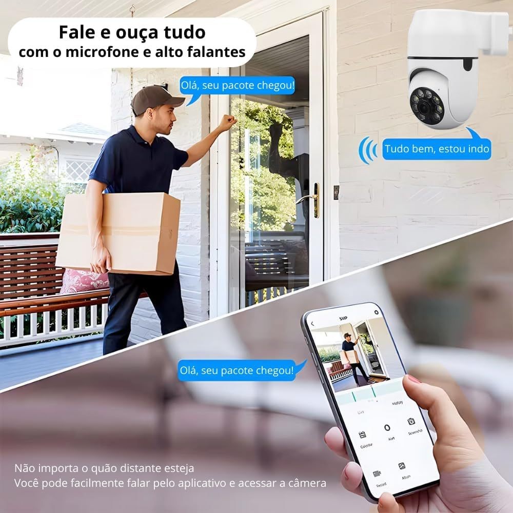 Câmera Tomada Wi-Fi Yoosee Full HD Visão Noturna Áudio Bidirecional Detecção de Movimento Ambiente Interno — imagem 2 de 2