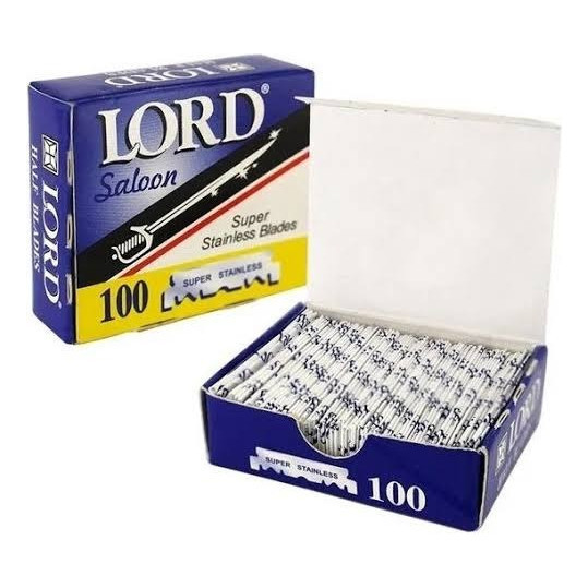 Lamina  Lord Saloon Super Azul Meia C/ 100 Unidades